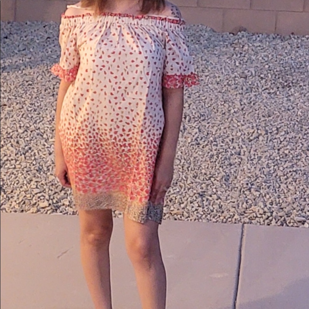 Cottage core summer off shoulder dress